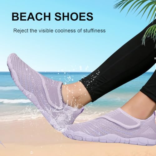 Image of Voyabarefoot Shoes for Women Men 2026 Upgrade Wide Toe Box Barefoot Hiking Sandals,Non-Slip Adjustable Water Shoes for Beach Walking Travel, Comfortable Slip On Walking Shoes