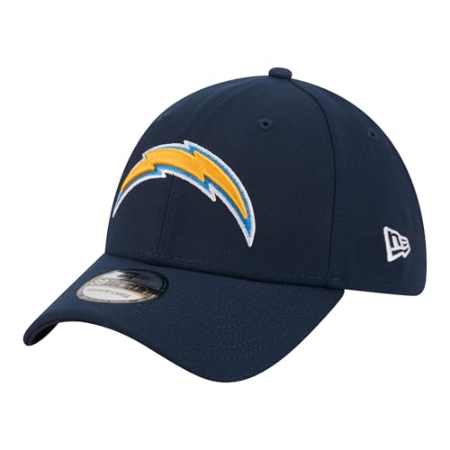 New Era Mens Navy Los Angeles Chargers Core Team 39THIRTY Flex Hat