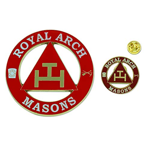 Emblema para coche Royal Arch Masons y pin decorativo para logia
