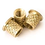 [ J&J Products ] M3 Brass Insert, 5 mm (Length), Female Thread, Heat Sink/Injection Mold Type, 100 pcs