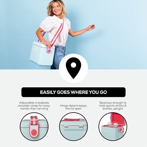 Image of Igloo Tag Along Too Coolers | Insulated Hard Shell Picnic Style Cooler | Rolling Ice Chest