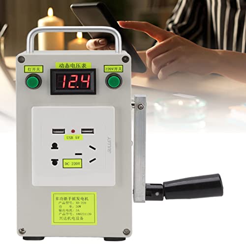 20 w Manual Manivela Gerador de Energia Usb, Banco de Energia Ao Ar Livre para Acampamento Sobrevivê
