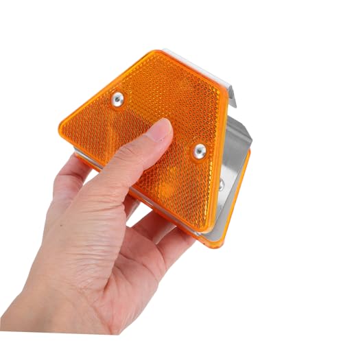 Marcadores reflectantes para carretera doble cara 4 piezas miniatura 4