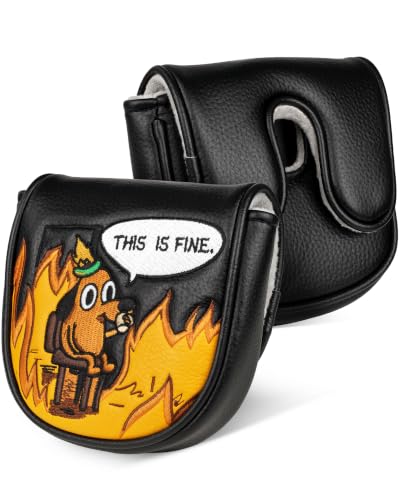 This is Fine Dog Df3 Putter Headcover Center Shaft Mallet