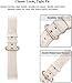 SWEES Leather Band Compatible for iWatch 38mm 40mm, Genuine Leather Replacement Strap Rose Gold Buckle Compatible iWatch Series 6 5 4 3 2 1 Sports & Edition Women And Men, Ivory White