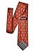 Retreez Christmas Tree Pattern Woven Microfiber Men's Tie - Red