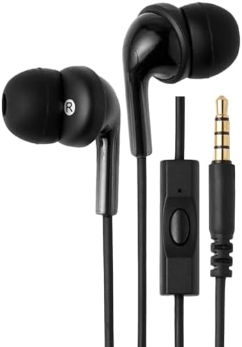 AmazonBasics fones de ouvido intra-auriculares com fio, fones de ...