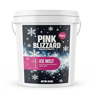 Home and Country USA Pink Blizzard Ice Melt (45 lbs) – Pet-Friendlier, Eco-Conscious De-Icer, Effective in Subzero Temperatures
