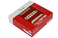 FOR YOU: Original '57/'62 Strat PU-Set BEST MATERIALS: Formvar-Coated Alnico5 – Staggered hand-bevelded pole pieces YOUT TONE: Vintage Strat with glistening highs and warm lows PLAY THE LEGEND: Fender - The worlds leading guitar manufacturer