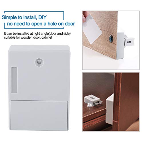 MOUMOUTEN Digital Lock, Electronic Cabinet Lock Without Hole Smart NFC Drawer Locks Set for Wooden Cabinet Cupboard Pantry Furniture - Image 3