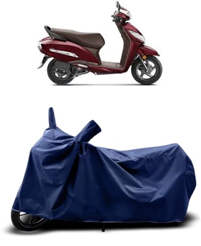 Image of CoverRide Bike Cover Waterproof Heavy Duty - All Weather Dustproof UV Protection Scooty Cover for Honda Activa 125 Outdoor Indoor Use with Windproof Buckle