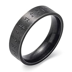 6mm Runes-Retro Black