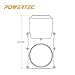 POWERTEC 70227 6-Inch Blast Gate for Dust Collector, Dust Collection Fittings, Pack of 1