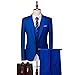 Produktbild Anzug Herren, 3-teiliger Slim Fit Smoking-Anzug mit einem Knopf, Bräutigam Hochzeit Abendessen lässig Party Abschlussball formelle Business-Jacke Weste Hose,Royal blue,3XL