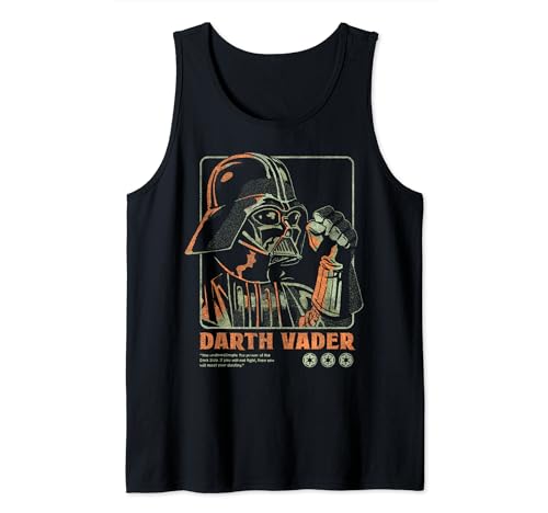 Débardeur Star Wars Darth Vader imprimé noir col rond en coton