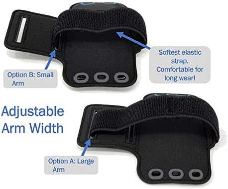 Miniatura 5 de Brazalete deportivo para correr, gimnasio, entrenamiento para Galaxy XCover Pro, banda de neopreno reflectante resistente al agua compatible con