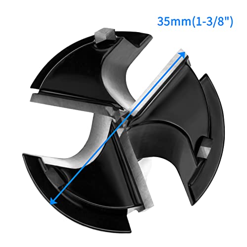 Cviuyo 1-3/8Inch Forstner Drill Bit, Hinge Jig Drill Kitchen Cupboard/Hinge Cup Drilling Hole Saw Cutter, Carbide Tipped Forstner Bit For Hard Wood, Wood Drilling Hole Saw (35Mm) #TOP2