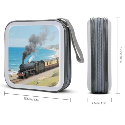 Carpeta de almacenamiento para discos Steam Train para evitar arañazos con gran capacidad de 40 3