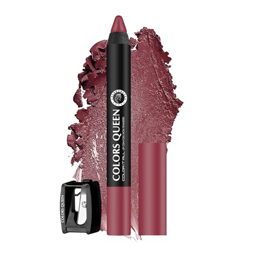 Image of Colors Queen Color It All Long Lasting Crayon Lipstick | Up to 18 Hours Stay | Creamy Matte Finish | Waterproof & Light Weight| Smudge Proof & Non-Transferable | Lipstick for Women (Rouge,3.5g)