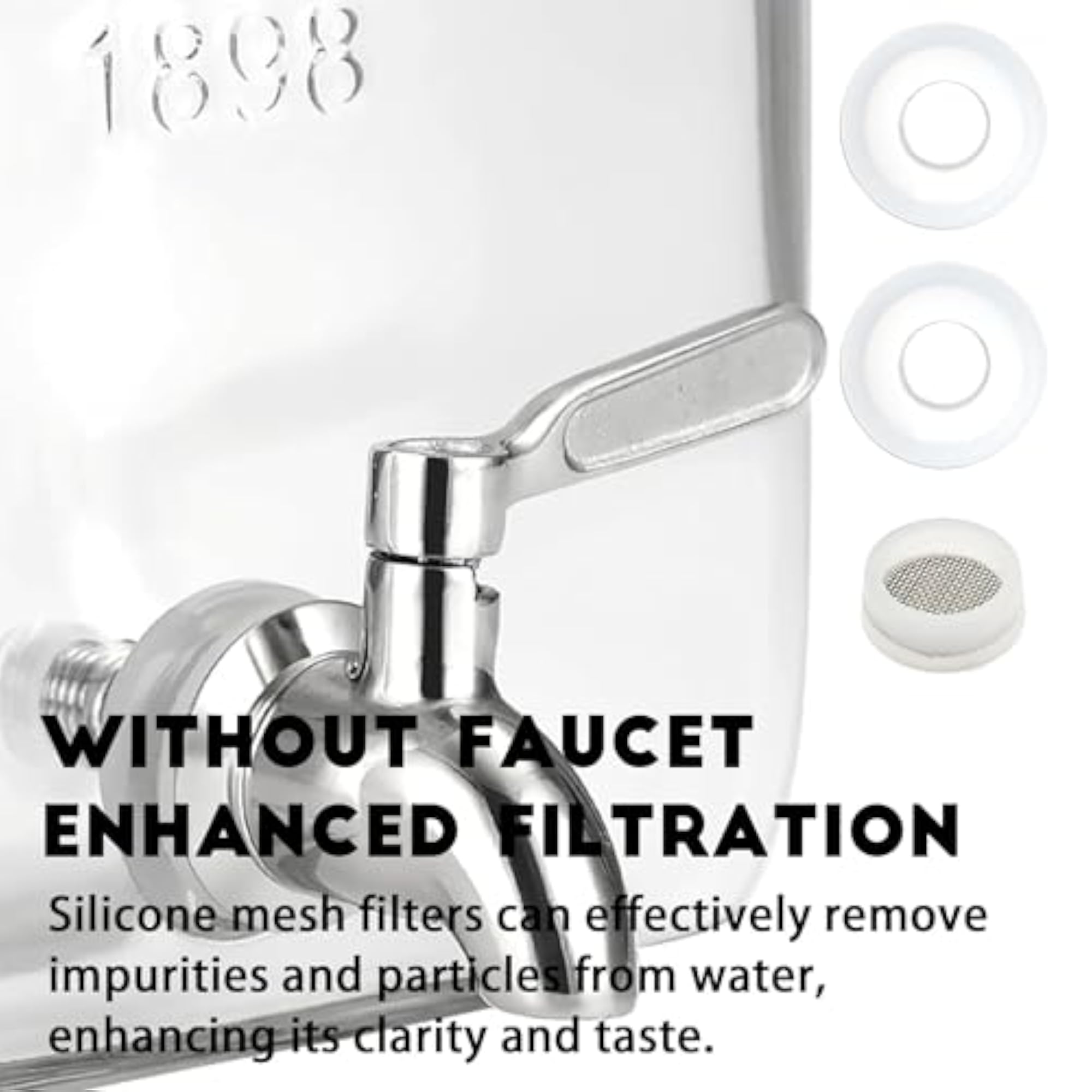 4 Set Spigot Accessory Replacement for Glass Drink Dispensers