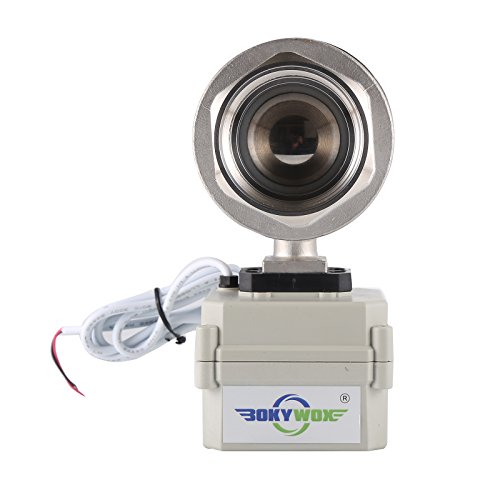BOKYWOX NPT 2'' Motorized Ball Valve 24V Electrical Ball Valve CR2-01 Stainless Steel 304 with Indicator
