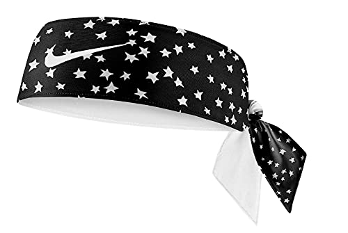Reversible Black / White Stars Nike Dri-Fit Head Tie Headband