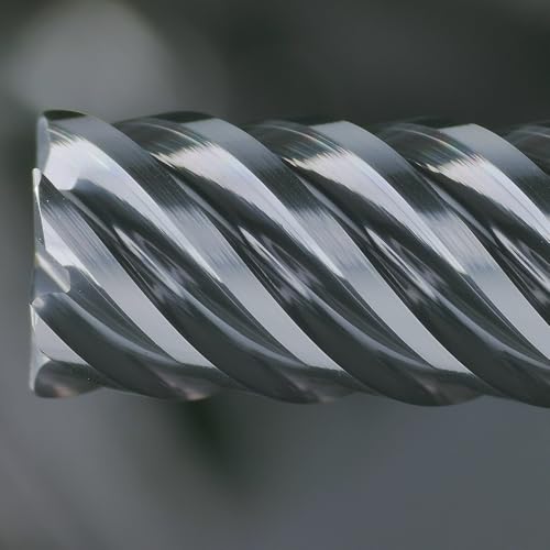 Image of Tools Carbide End Mills,6 Flute Corner Radius Milling Cutter,High Helix Angle for High Hardness Steel Finshing Milling Processing - 1 /4 Shank (1 /8-2.0 inch 1PCS)
