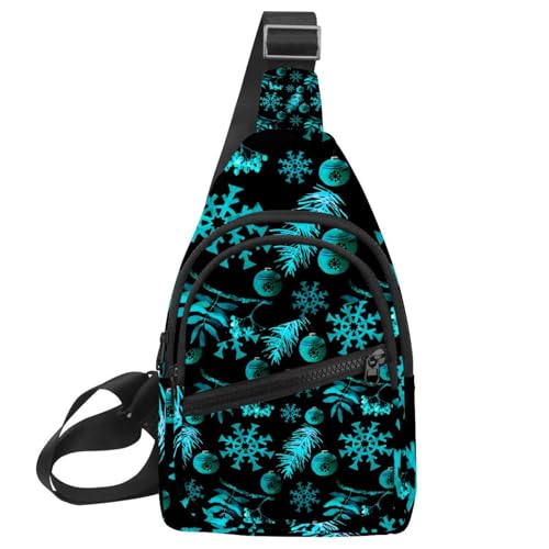 Mochila bandolera para hombre ajustable y compacta con estampado multicolor