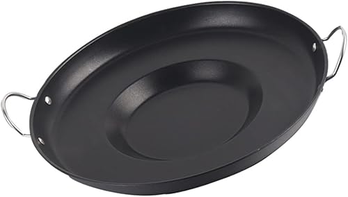 Yardwe Sartén cóncava para tortillas y tacos mexicanos de acero inoxidable antiadherente, sartén para huevos, sartén para hamburguesas fritas para