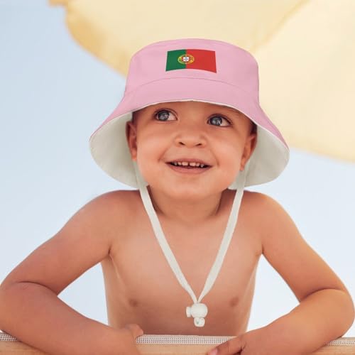 Bucket Hat for Boys and Girls, Portugal Flag Pattern Lightweight,Nylon Packable Bucket Hats,Fun Outdoor Vacation 7