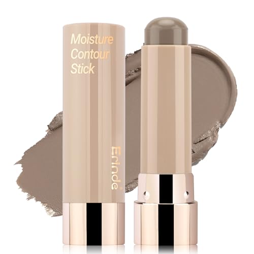 Erinde Kühle Farbtöne Cream Contour Stick, Langanhaltend & Hochpigmentiert Bronzer Stick, Mattes Finish Konturenstift, für Definierte Konturen, Weiche Textur, Leicht zu Verblenden, Vegane Formel, 9g