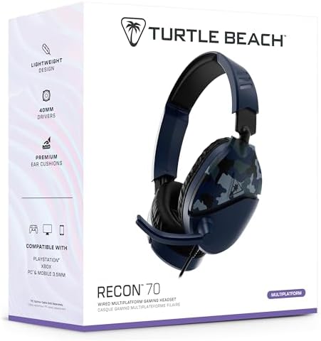 5. Bild von Turtle Beach Recon 70 Blue Camo Gaming-Headset - PS4, PS5, Xbox One and PC