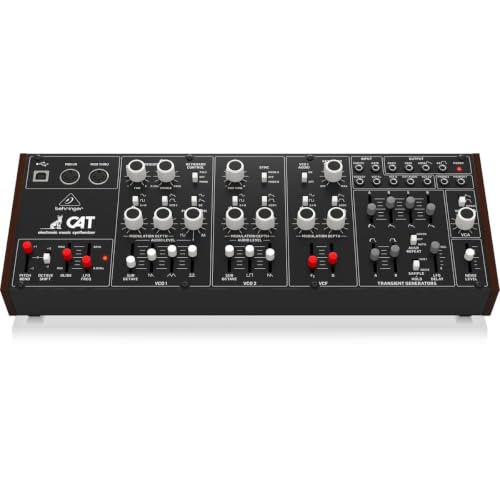 Image of Behringer CAT Legendary Paraphonic Analog Synthesizer with Dual VCOs, 4 Mixable Waveforms, External Signal Processor, 16-Voice Poly Chain and Eurorack Format