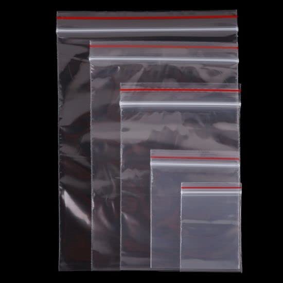 HOMEPRODUCTS4U 6"X8" INCH Zip Lock Pouch Bags | Transparent Reusable Zip lock Bags for Airtight Seal for product packaging,medicines, cosmetics, screws,nuts,jewelry,documents,snacks (Pack of 100/Pcs) (B0CJLY9HNJ) Amazon Price History, Amazon Price Tracker