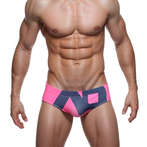 Evankin Men's Brief Underwear Swimsuit Low Rise Sexy Swimwear Pants U Convex Pouch Swimming Bikini Printed Shorts Beach