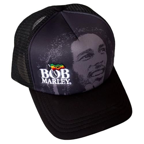 Photo de Rock Off officially licensed products Bob Marley Logo and Face Trucker Casquette De Baseball Size One Size