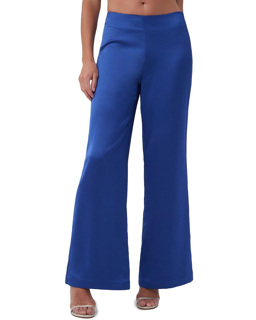 Trina Turk Womens Wide Leg Satin Pant