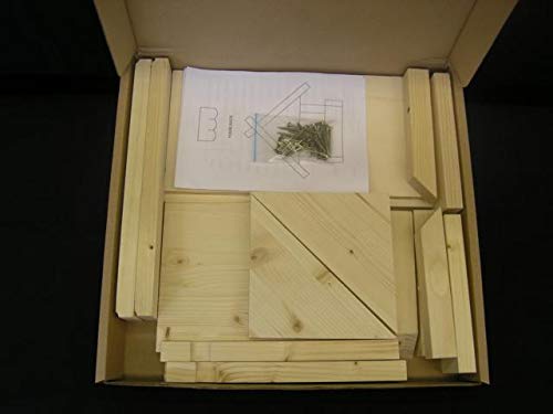 Vogelhaus klein grün Manufaktur Martinshof Länge: 32,00 cm Breite: 29,00 cm Tiefe: 27,00 cm Futterhaus Bausatz, hergestellt in der Werkstatt für behinderte Menschen in Deutschland