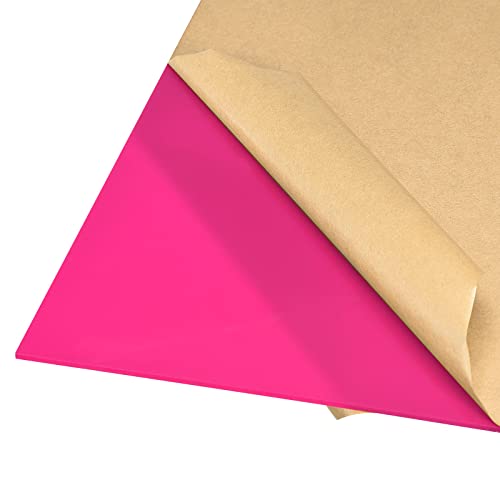 Image of DMiotech 2pcs 12 inch x 12 inch 3mm Thick Plastic Acrylic Board Acrylic Sheet PMMA Acrylic Board for Craft DIY Display Project Sign Blank Pink
