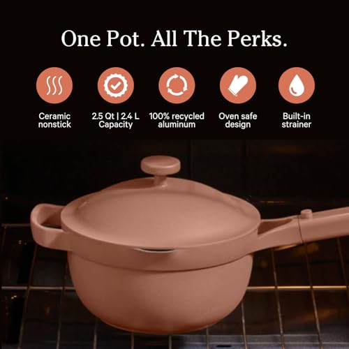 Our-Place-Perfect-Pot-Mini-25-Qt-Nonstick-Ceramic-Sauce-Pan-with-Lid-Versatile-Cookware-for-Stovetop-and-Oven-Steam-Bake-Braise-Roast-PTFE-and-PFOA-Free-Toxin-Free-Easy-to-Clean-Spice Our Place Perfect Pot Mini 25 Qt Nonstick Ceramic Sauce Pan with Lid Versatile Cookware for Stovetop and Oven Steam Bake Braise Roast PTFE and PFOA Free Toxin Free Easy to Clean Spice