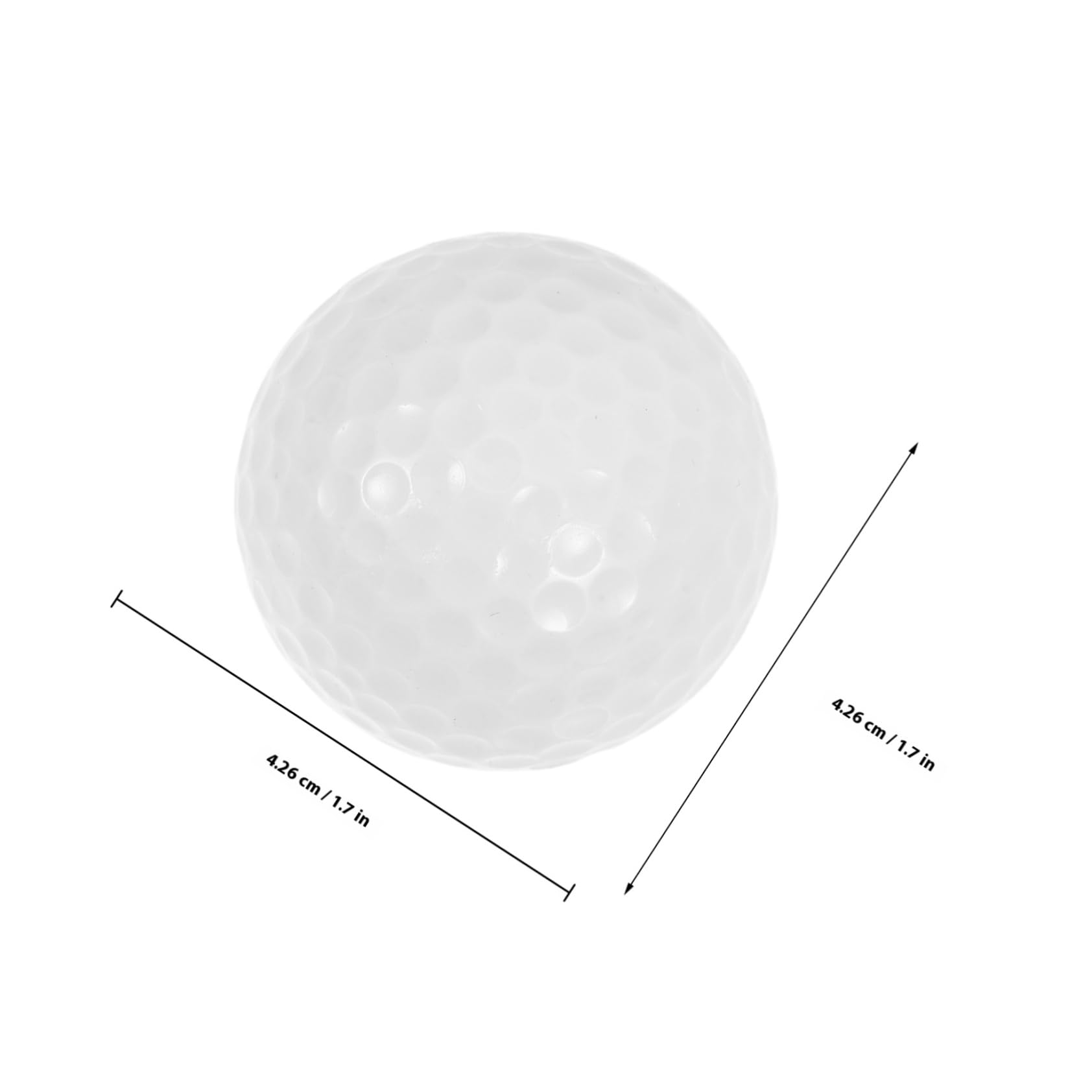 10 Piezas de Práctica de Golf de Doble Unidades Ligeras y Duraderas para Interior para Principiantes y Entrenamiento de Putting