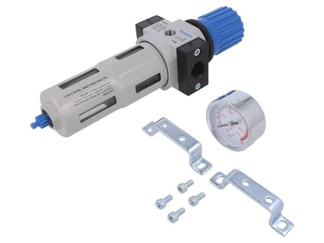 DFR400A-04 Riduttore per aria compressa G 1/2" esterno 3500l/min 20um PNEUMAT SY