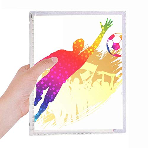 Carnet de football à spirale rechargeable pour schémas tactiques et notes d'entraînement
