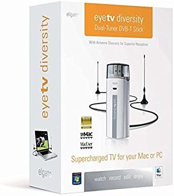 Elgato EyeTV Diversity, Dual-Tuner TV Stick, Freeview (USB 2.0), silver, Mac/Windows