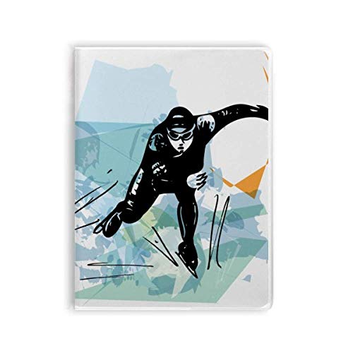 Carnet de notes pour sports d'hiver athlètes masculins couverture souple ski