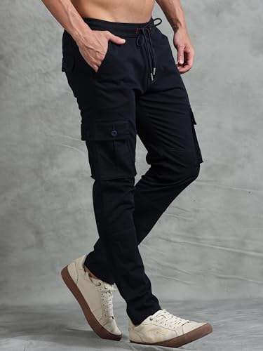 Image of Miraan Men's Regular Fit Mid Rise Cargo Pant