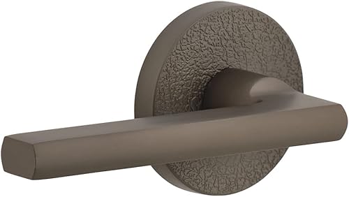 Viaggio Circolo Roseta de piel con palanca Milano en gris titanio - zurdo