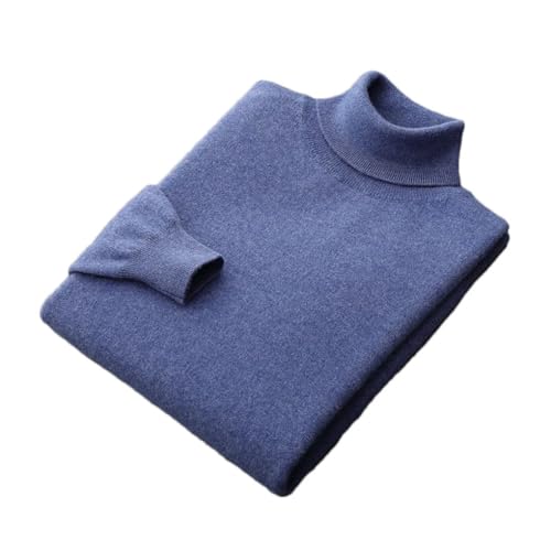 Men's Cashmere Sweater Lapel Knitted Pullover Lightweight Warm Long Sleeve Solid Color Jumpers Tops
