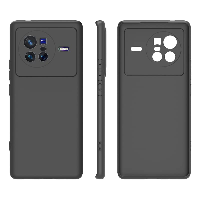 A Accessories kart Soft Flexible || Candy case || Slim fit || Back case Cover for vivo X80 5G - Black (B0B43PZ4LH) Amazon Price History, Amazon Price Tracker