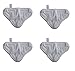 HIFROM New 4pcs Replacement Pads Replacement for X5 Steam Mop Cleaner Floor Washable Microfibre Cleaning Pads